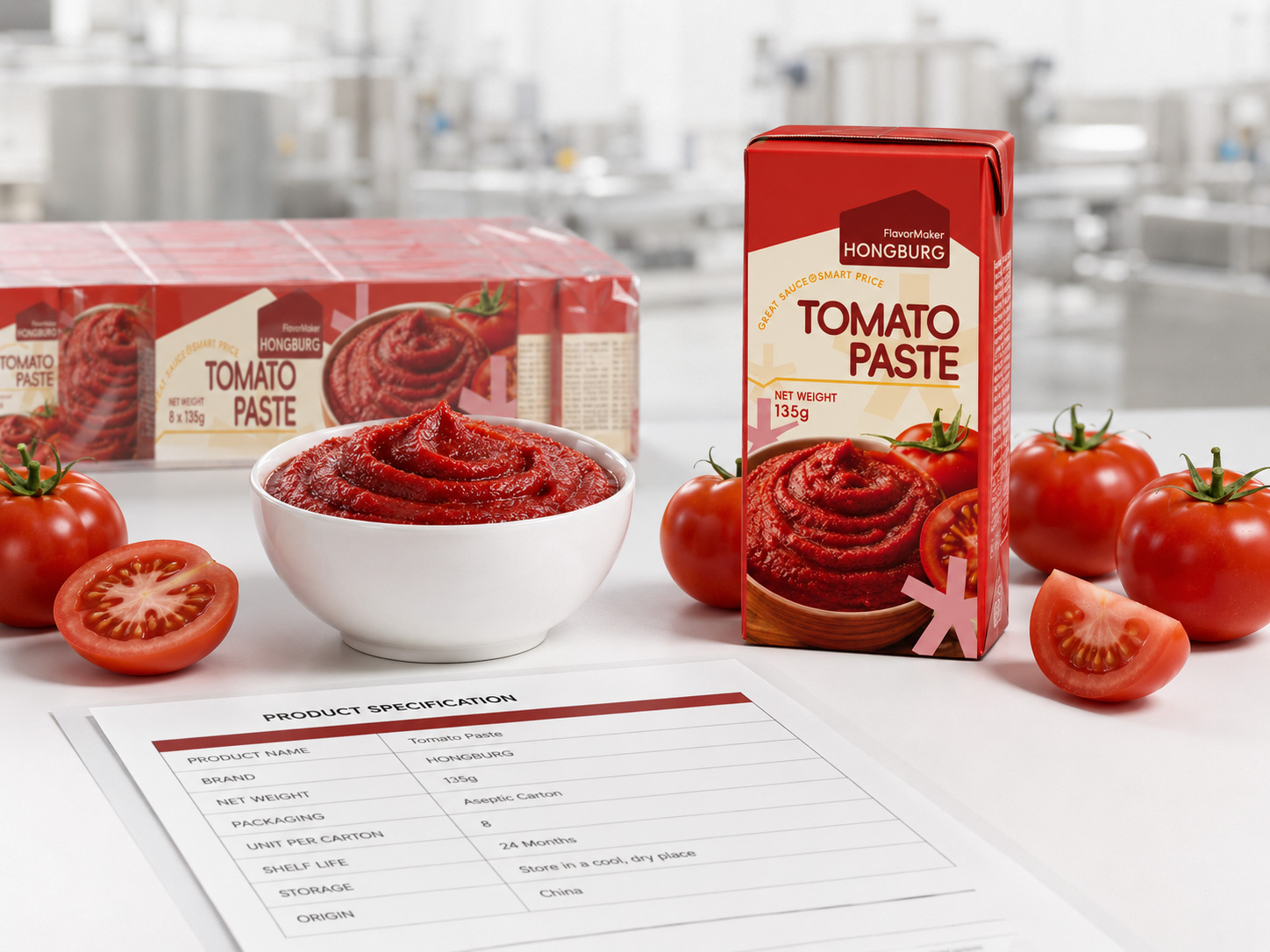 Pâte de tomate en carton aseptique : Guide produit pour les acheteurs internationaux