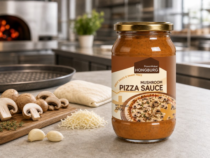 Saveurs assorties de sauce à pizza pour la vente au détail et les restaurants