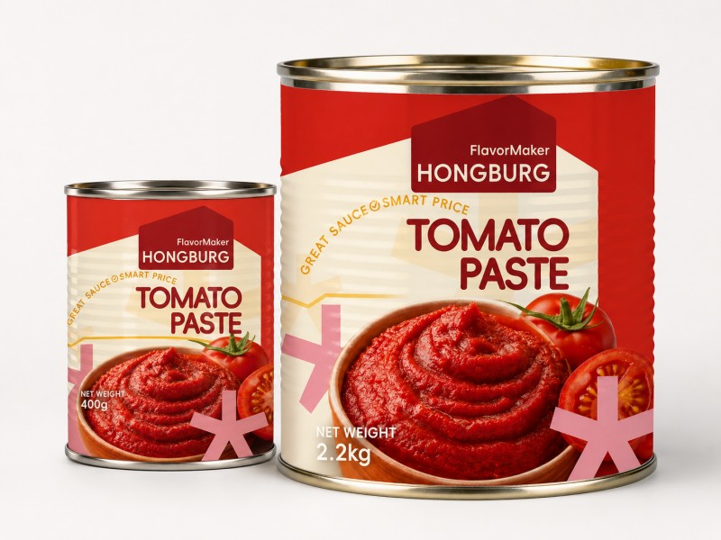 Pâte de tomates en conserve