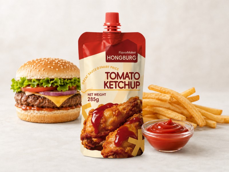 Ketchup aux tomates classique pour frites et hamburgers