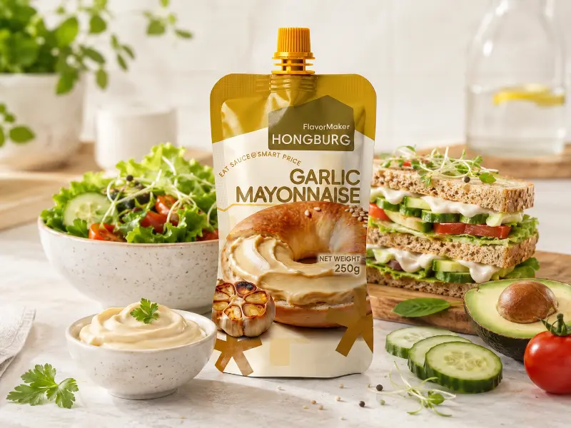 Mayonnaise végétalienne crémeuse à base de plantes