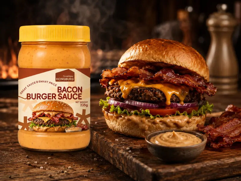 Sauce Burger Fumée Riche Au Bacon