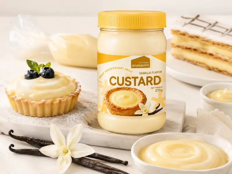 Sauce crème anglaise onctueuse à la vanille