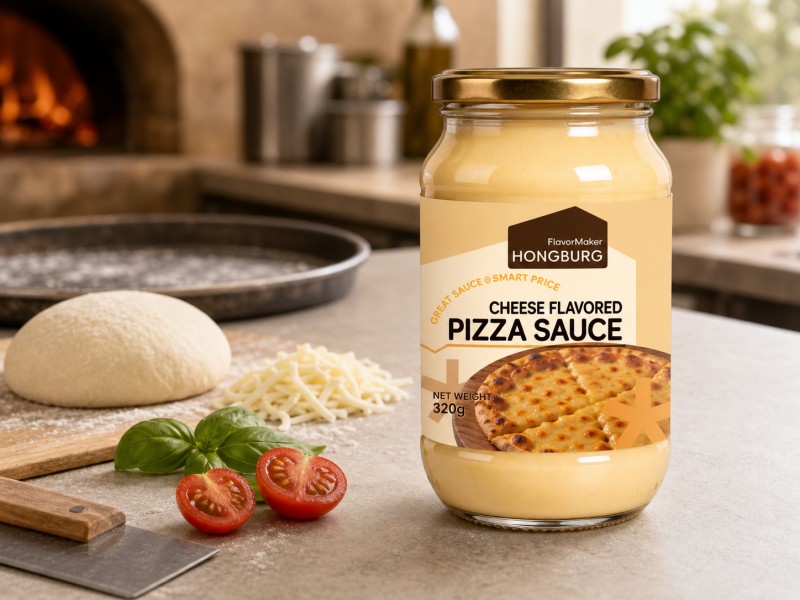 Sauce à pizza épaisse et crémeuse à saveur de fromage