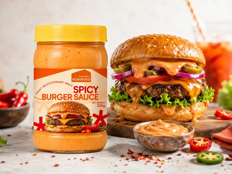 Sauce burger épicée épaisse et savoureuse