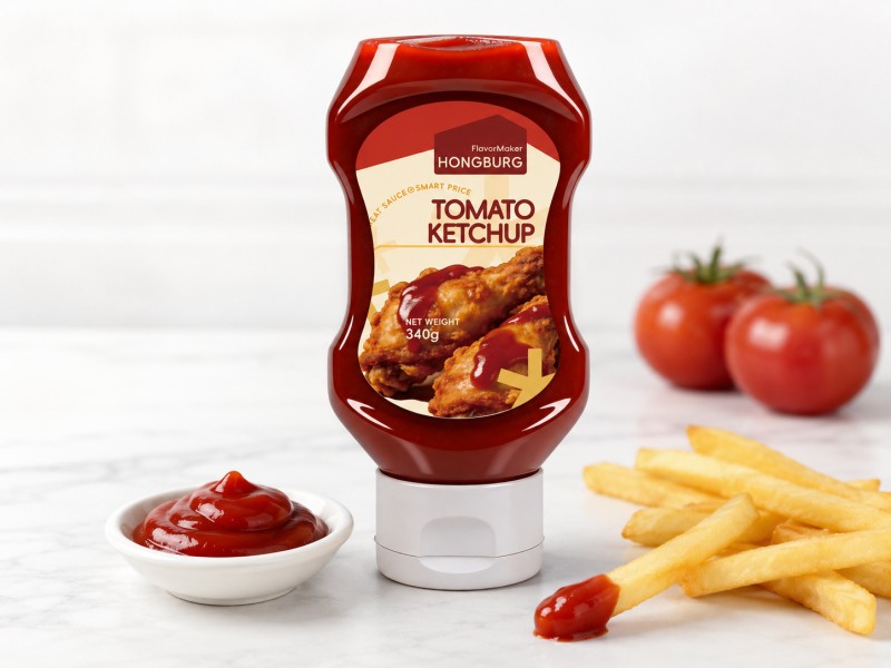 Ketchup aux tomates épais, sucré et piquant